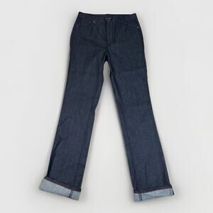 Raleigh Denim Men's Dark Wash Slim Straight Fit Jeans Size 30x36 Made In USA